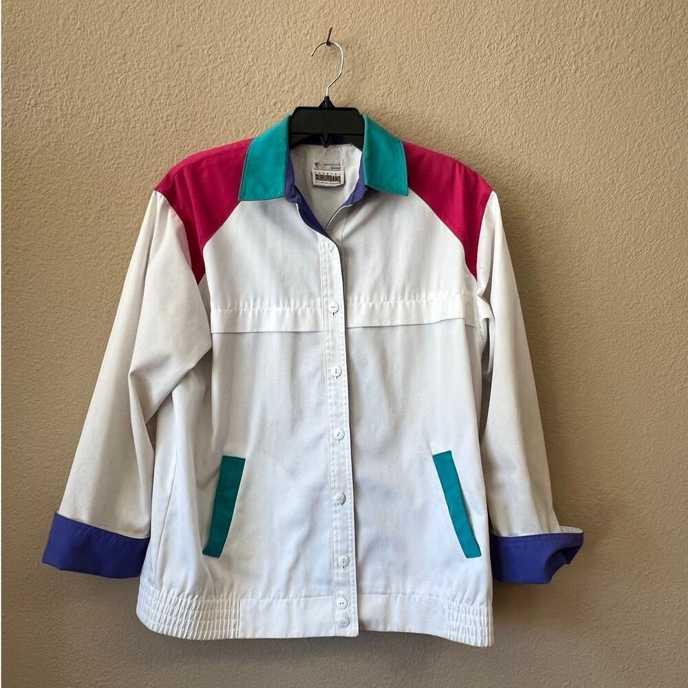 Vintage 80s Country Suburbans tricolor jacket size 10 MADE IN USA